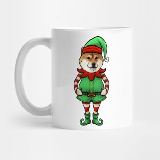 Shiba Inu Christmas Elf Mug